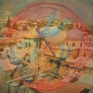 Иерусалим. Радуга. Jerusalem. Rainbow. Art collage. 2018
